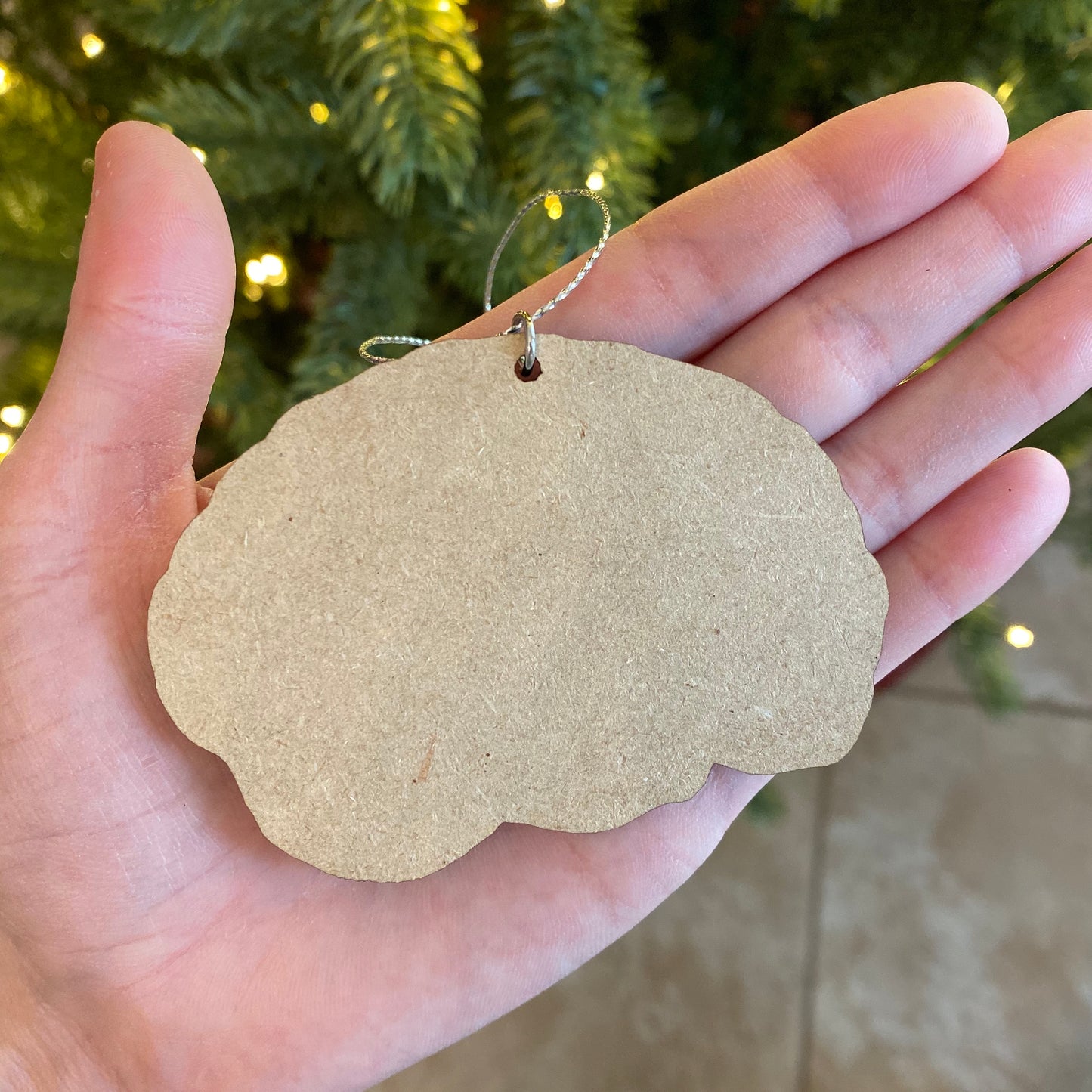 Wood Brain Ornament