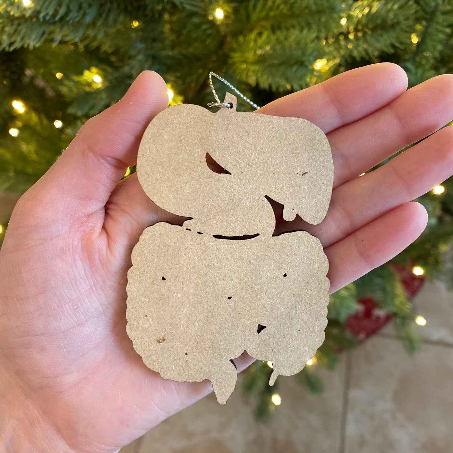 Wood Digestive System Ornament