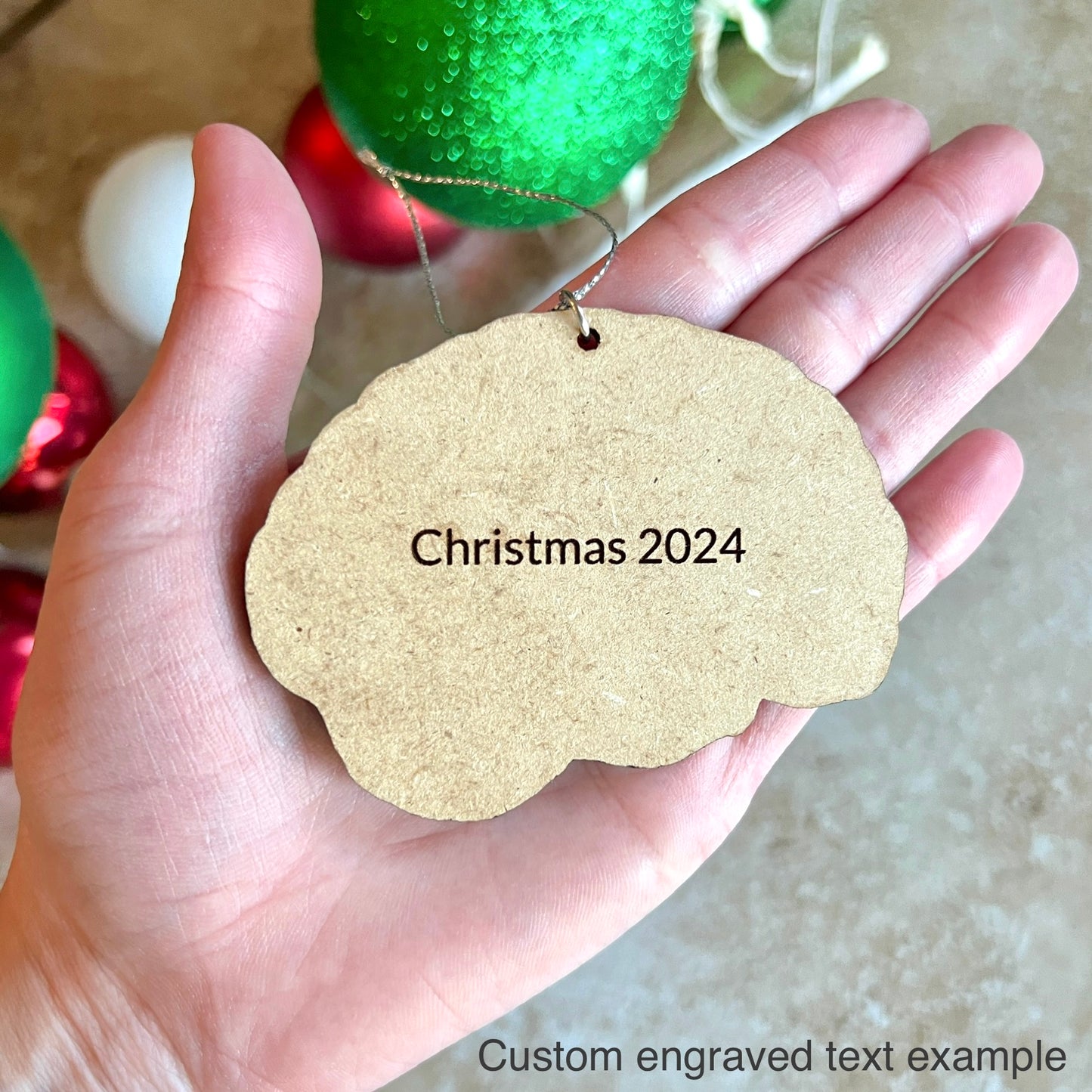 Painted Brain Ornament
