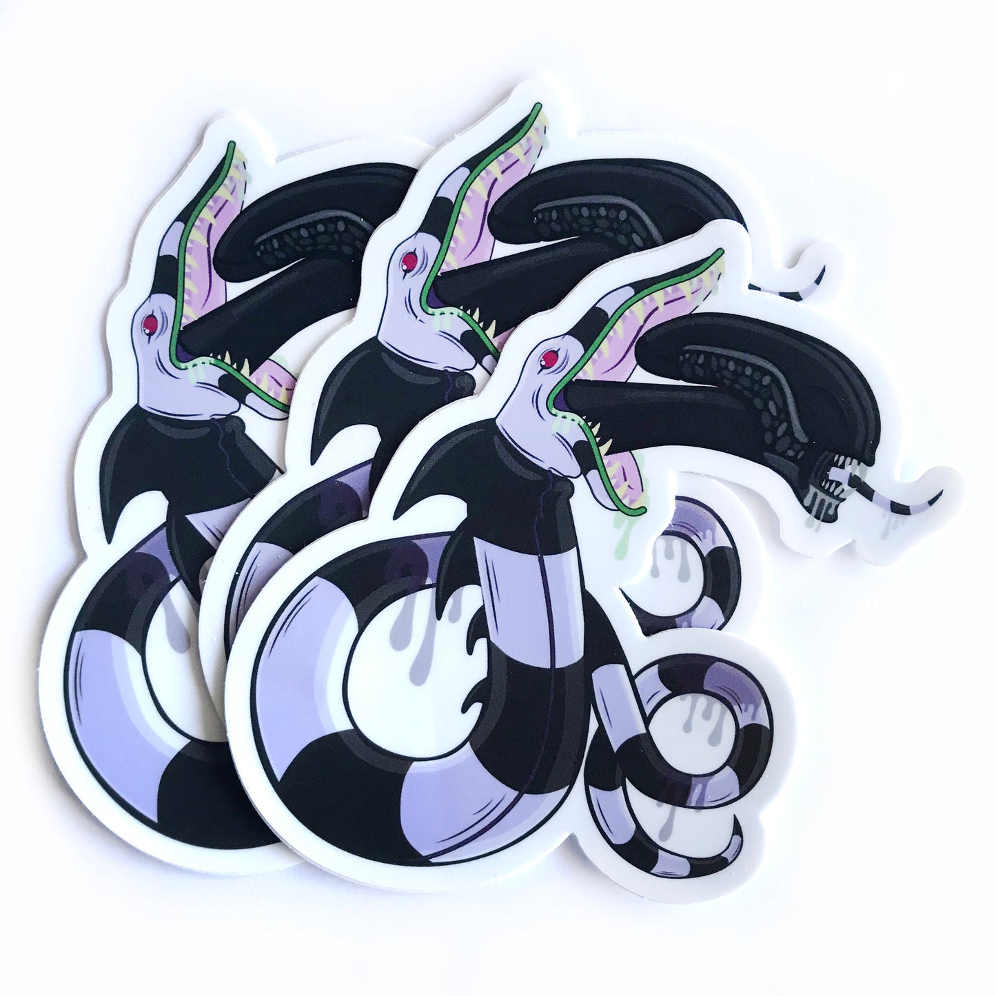 Beetlejuice Xenomorph Sticker