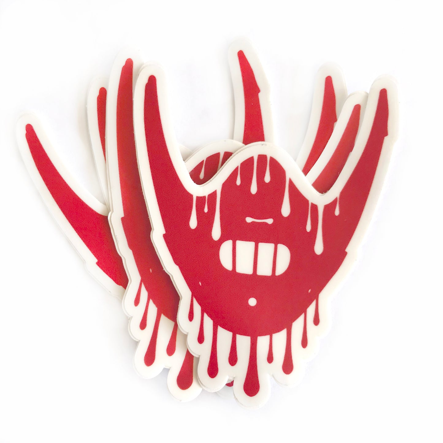 Melting Hannibal Mask Sticker