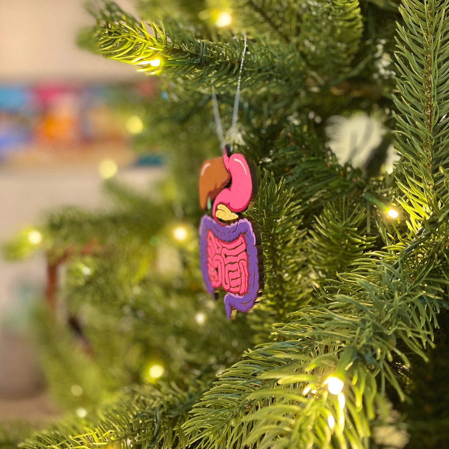 Painted Digestive System Ornament