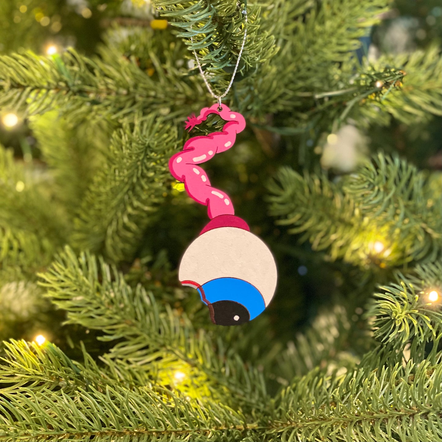 Painted Eyeball Ornament