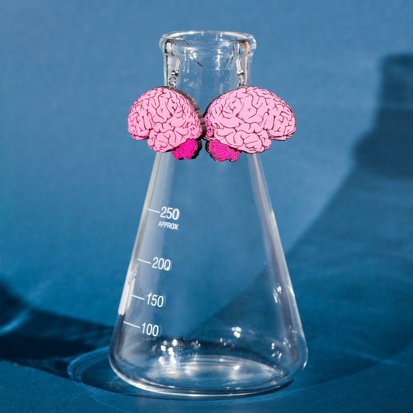 Painted Brain Earrings